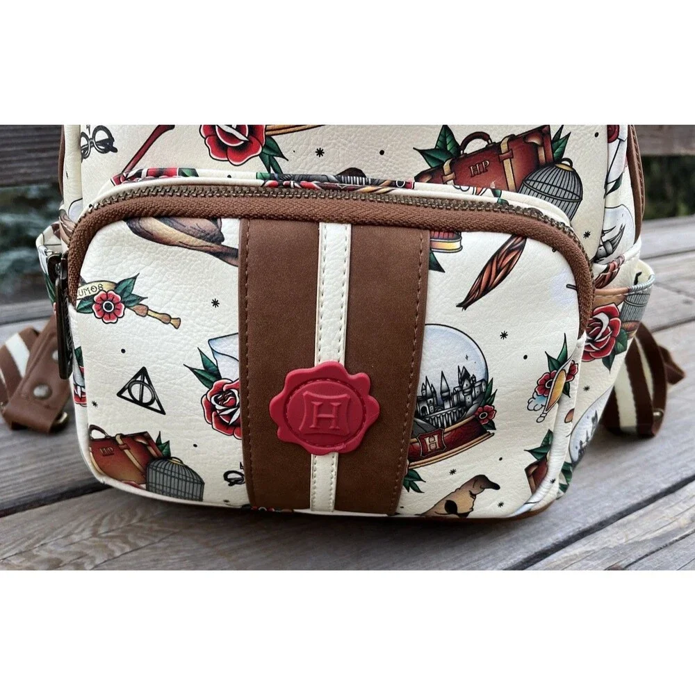 Loungefly Harry Potter Tattoo Art Mini Backpack Bag